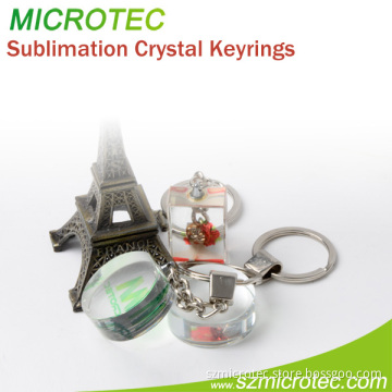 Sublimation Crystal Keychain Ring